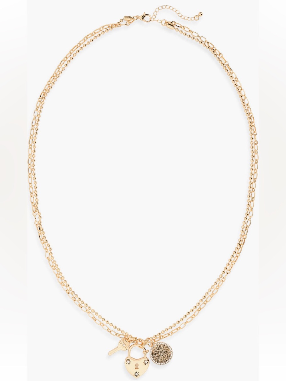 Charm Layered Necklace NWT